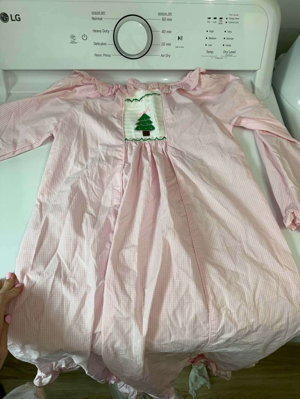 Cecil and Lou Christmas gown dress
